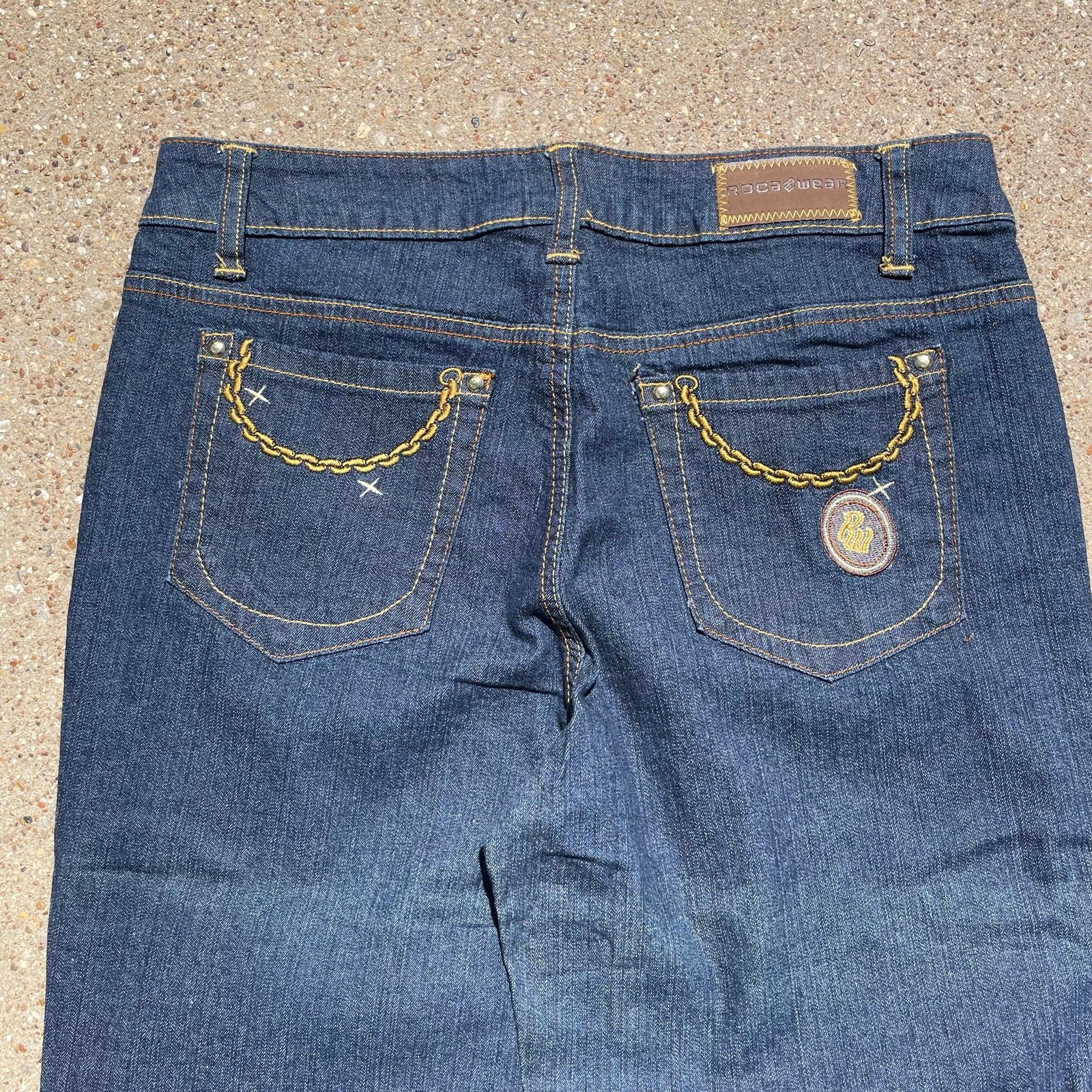 Vintage Y2K Rocawear Indigo Wash Baggy Jeans 30x32