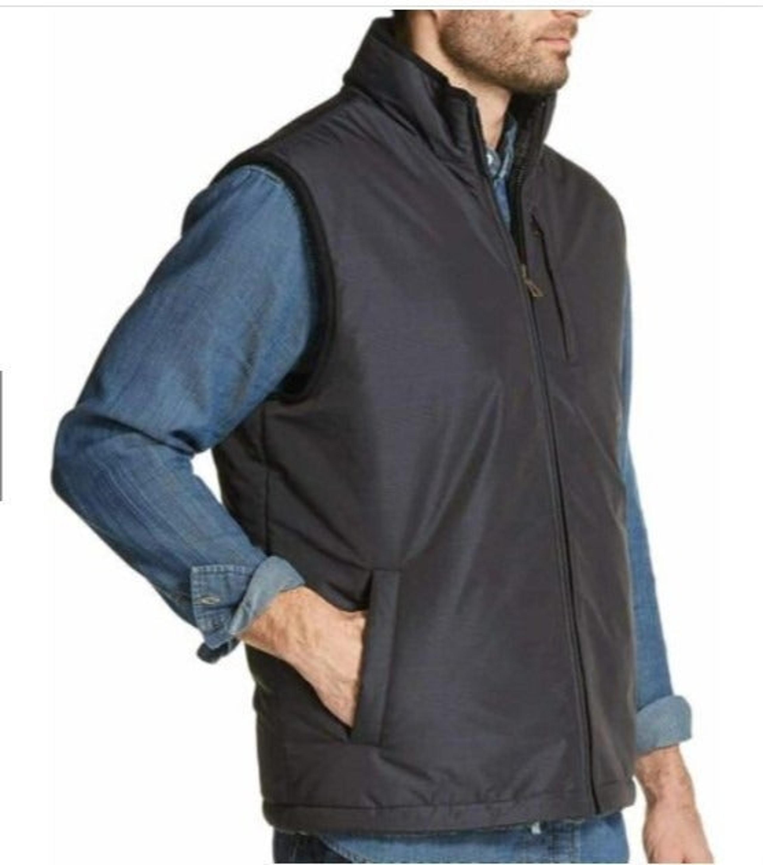 NEW Mens Weatherproof Reversible Vest - Medium - Dark Grey