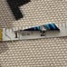 STERLING SILVER INLAY MOP AND LAPIS EARRINGS SIGNEDC& SIGNED ON BACK