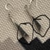 STERLING SILVER INLAY MOP AND LAPIS EARRINGS SIGNEDC& SIGNED ON BACK