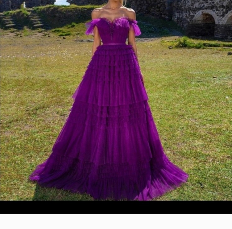 Catwalk Designer Purple Dressworn once only for 2 hours