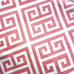 Coral and white curtains four panels