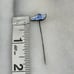 Antique Dutch delft clog show sterling silver hat pin