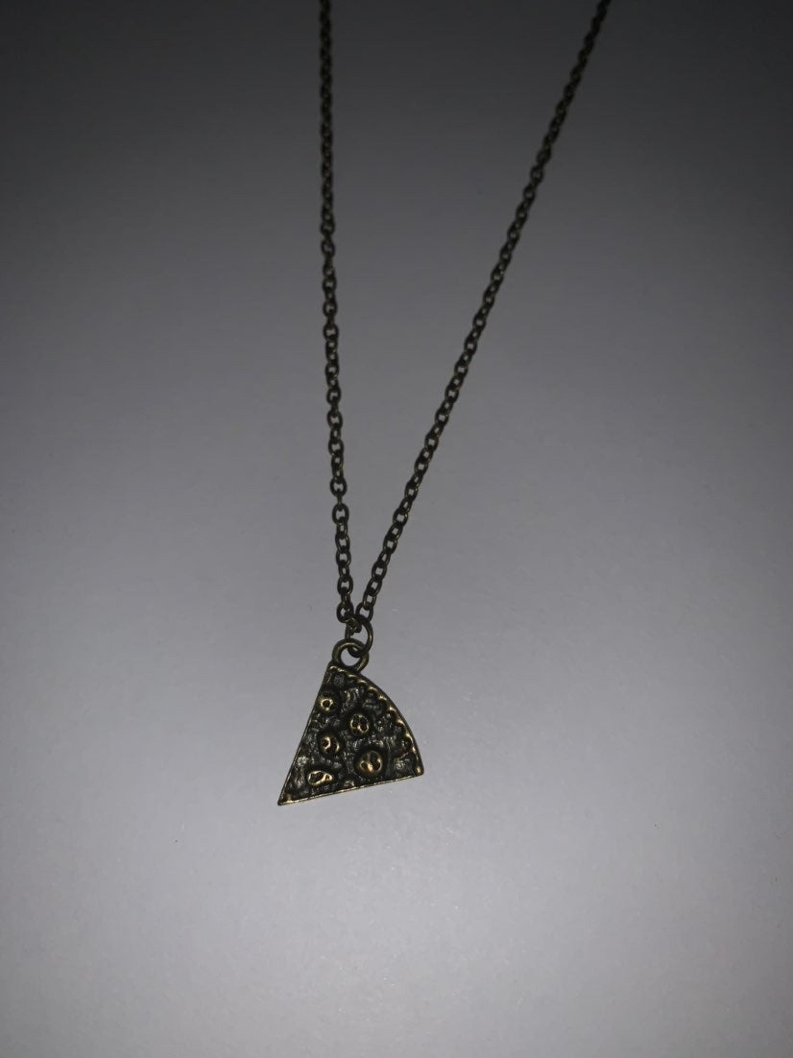 Pizza slice necklace