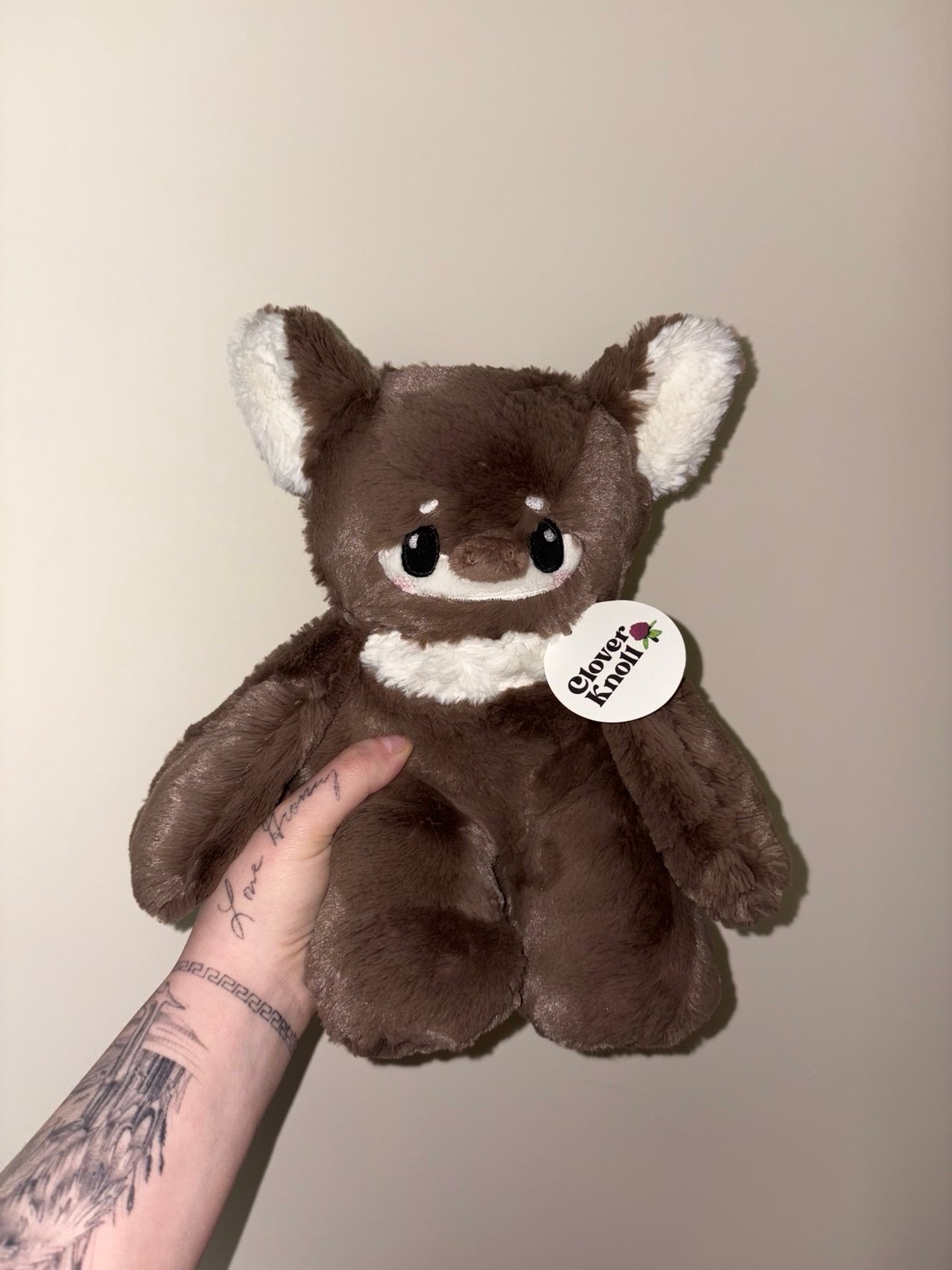 Clover Knoll mini size deer handmade plush