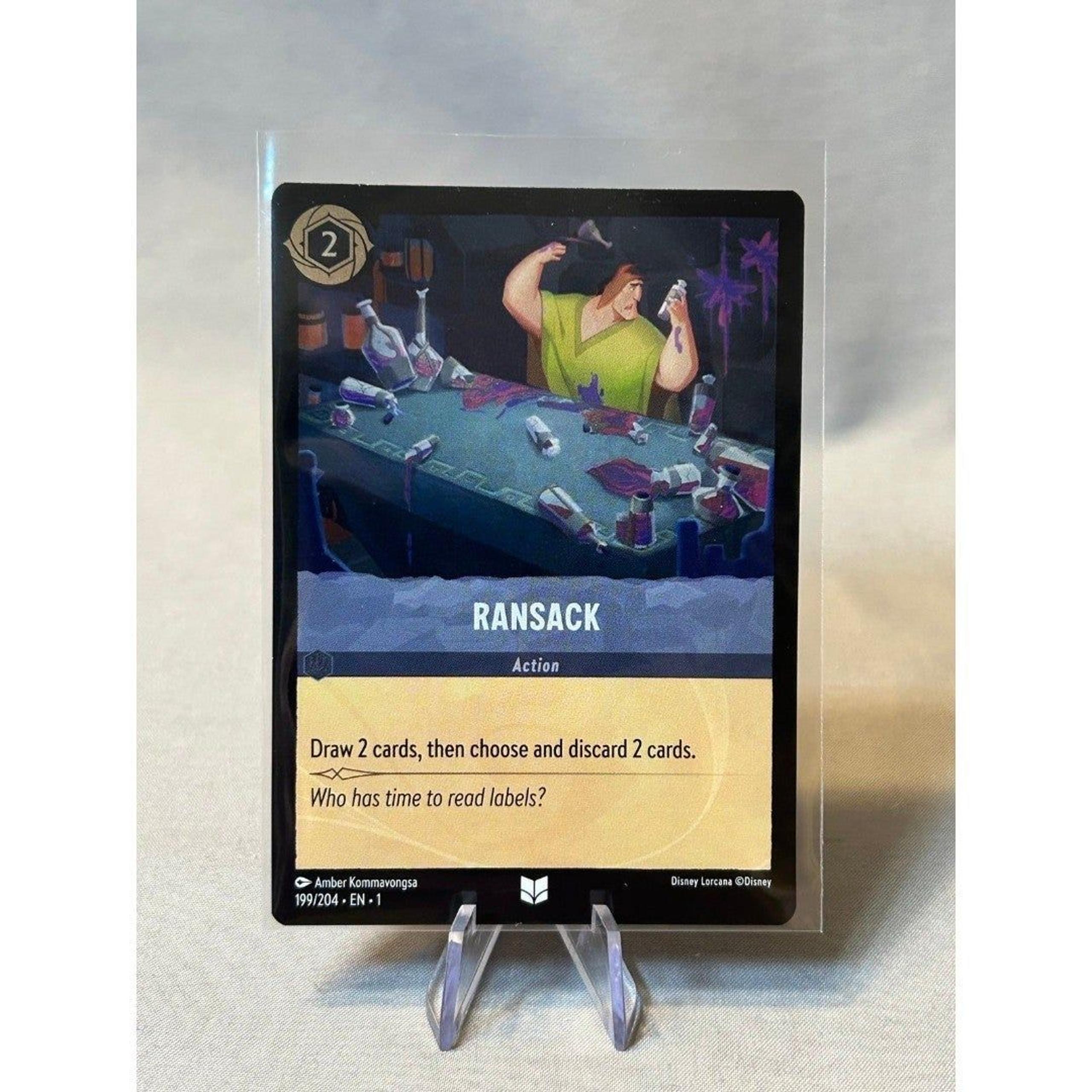 Disney Lorcana The First Chapter Uncommon · #199/204 Ransack COLD FOIL