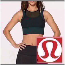 Lululemon double tap bra crop top