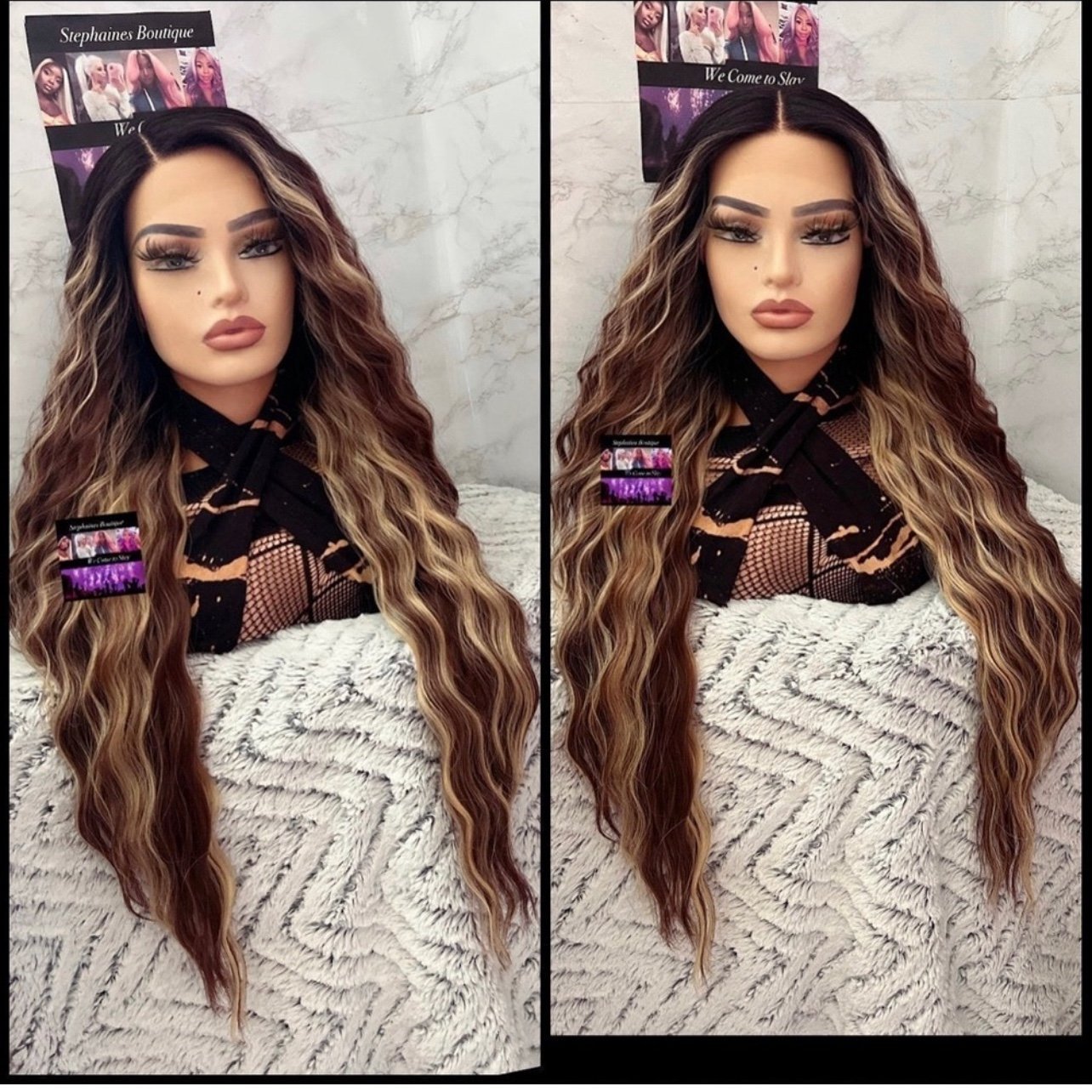 Human Hair Blended Lace Front wig