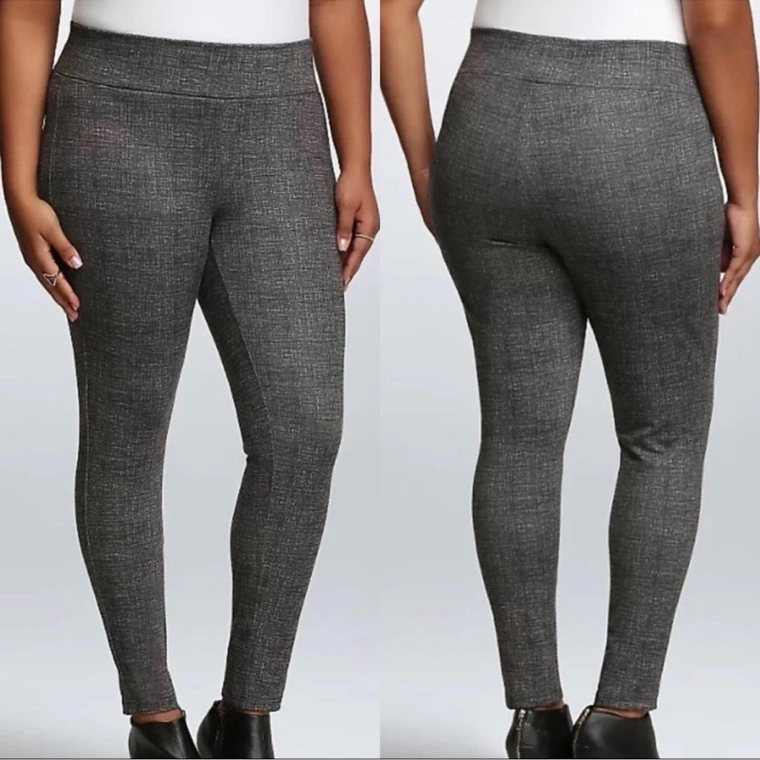 Torrid Women's 2X Static Print Slim Fix Leggings Pants Pull On Business Casual