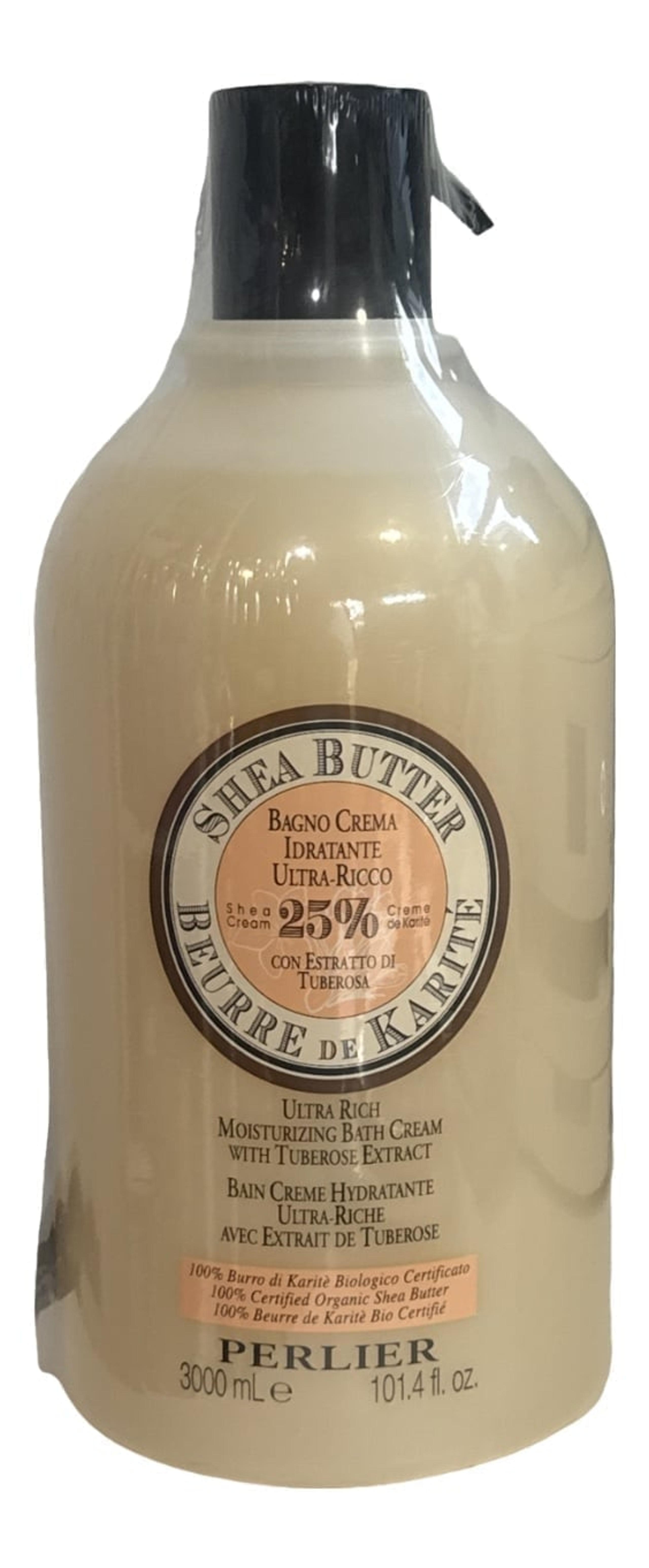 Perlier Shea Butter Bath Cream with extract of TUBEROSE JUMBO 101.4 fl oz SEALED