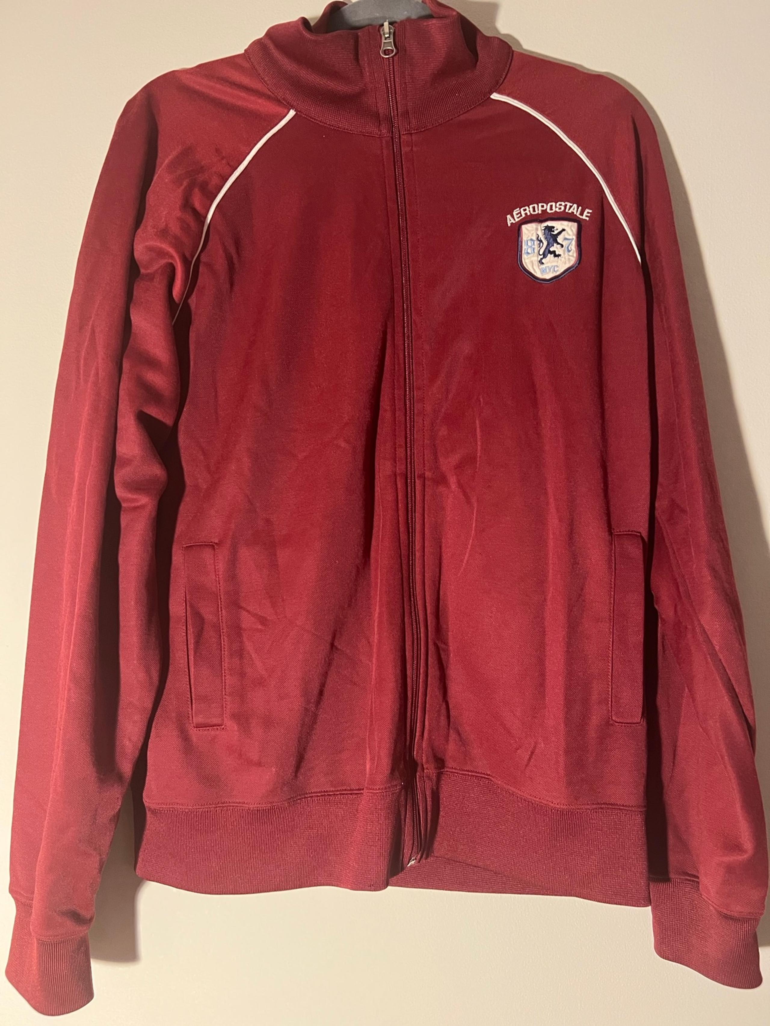 Aeropostale varsity league champs 1987 logo full zip jacket Men size Large