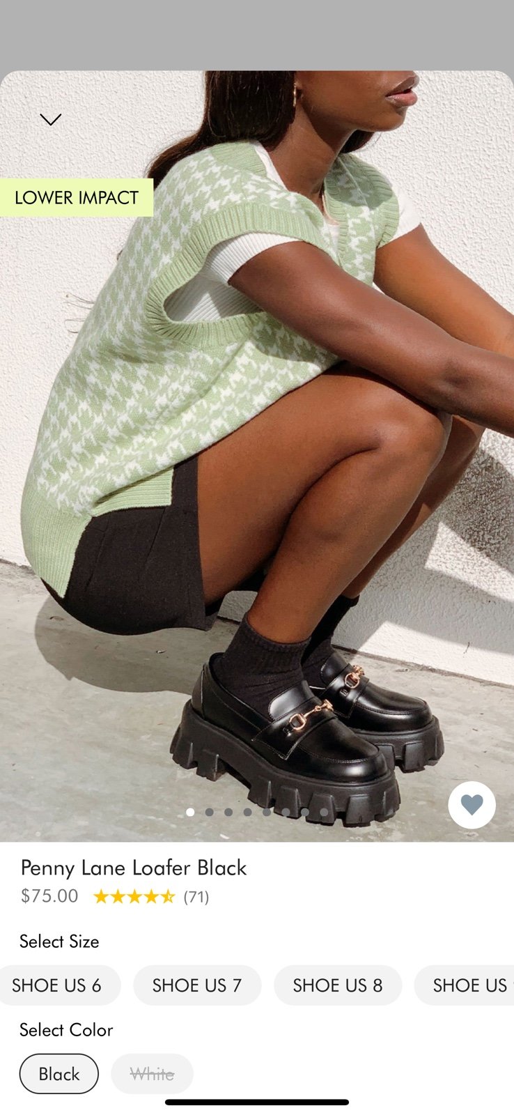 Princess Polly Penny Loafer Black