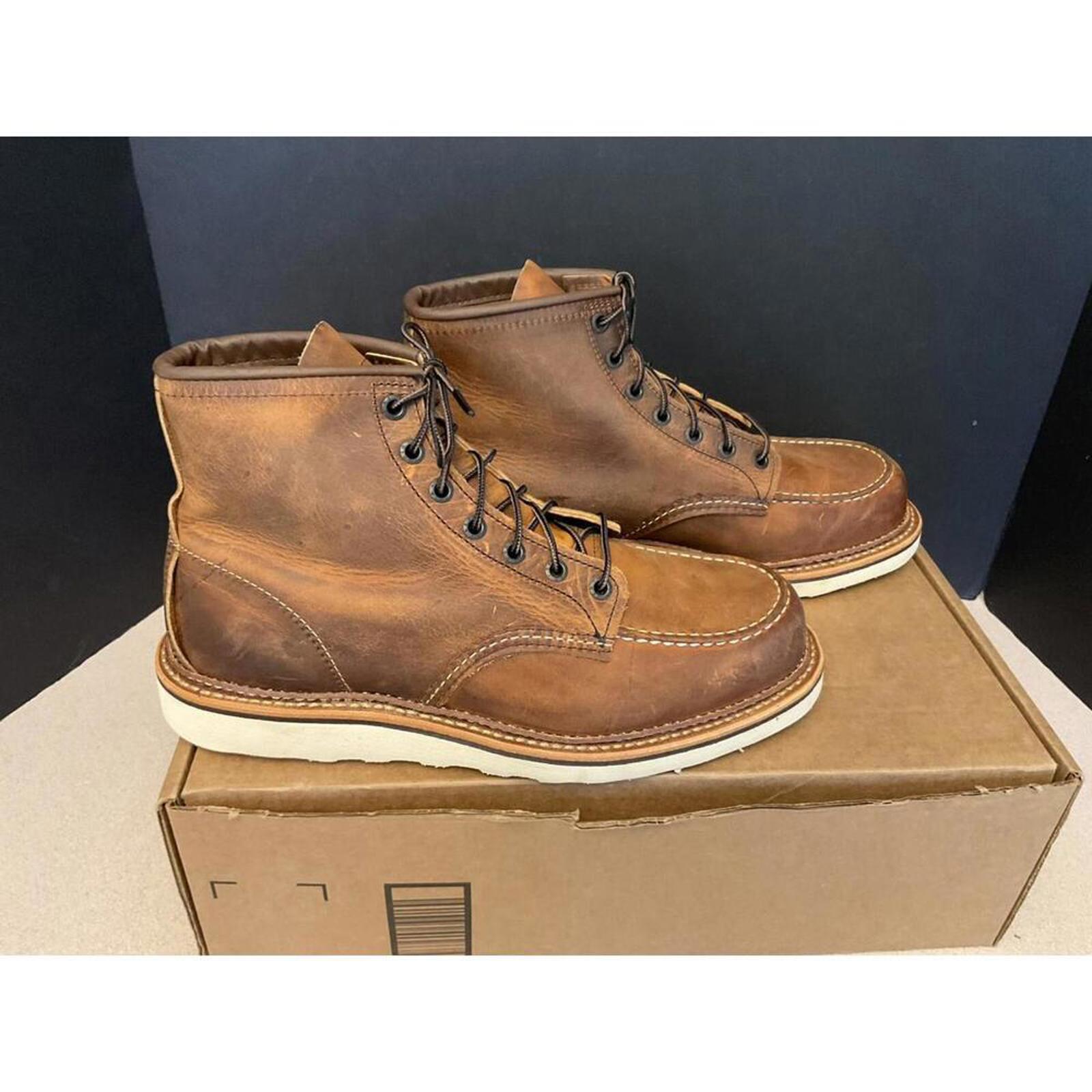 New! Mens Red Wing Heritage 6 Classic Moc 1907 Copper Boots. Size 9D. Awesome!