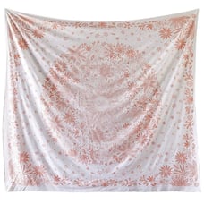New LG Coral/White Floral Print Tapestry