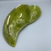 MCM Santa Anita Ware Green Drip Glaze Ceramic Leaf Divided Dish Grannycore