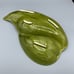 MCM Santa Anita Ware Green Drip Glaze Ceramic Leaf Divided Dish Grannycore