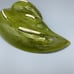 MCM Santa Anita Ware Green Drip Glaze Ceramic Leaf Divided Dish Grannycore