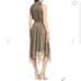 Sam Edelman Leopard Print Sleeveless Handkerchief Midi Dress Size 10
