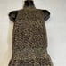 Sam Edelman Leopard Print Sleeveless Handkerchief Midi Dress Size 10
