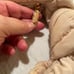 NWT Woman’s Urban Expressions Cream Quilted Baguette With Knot Hand Bag
