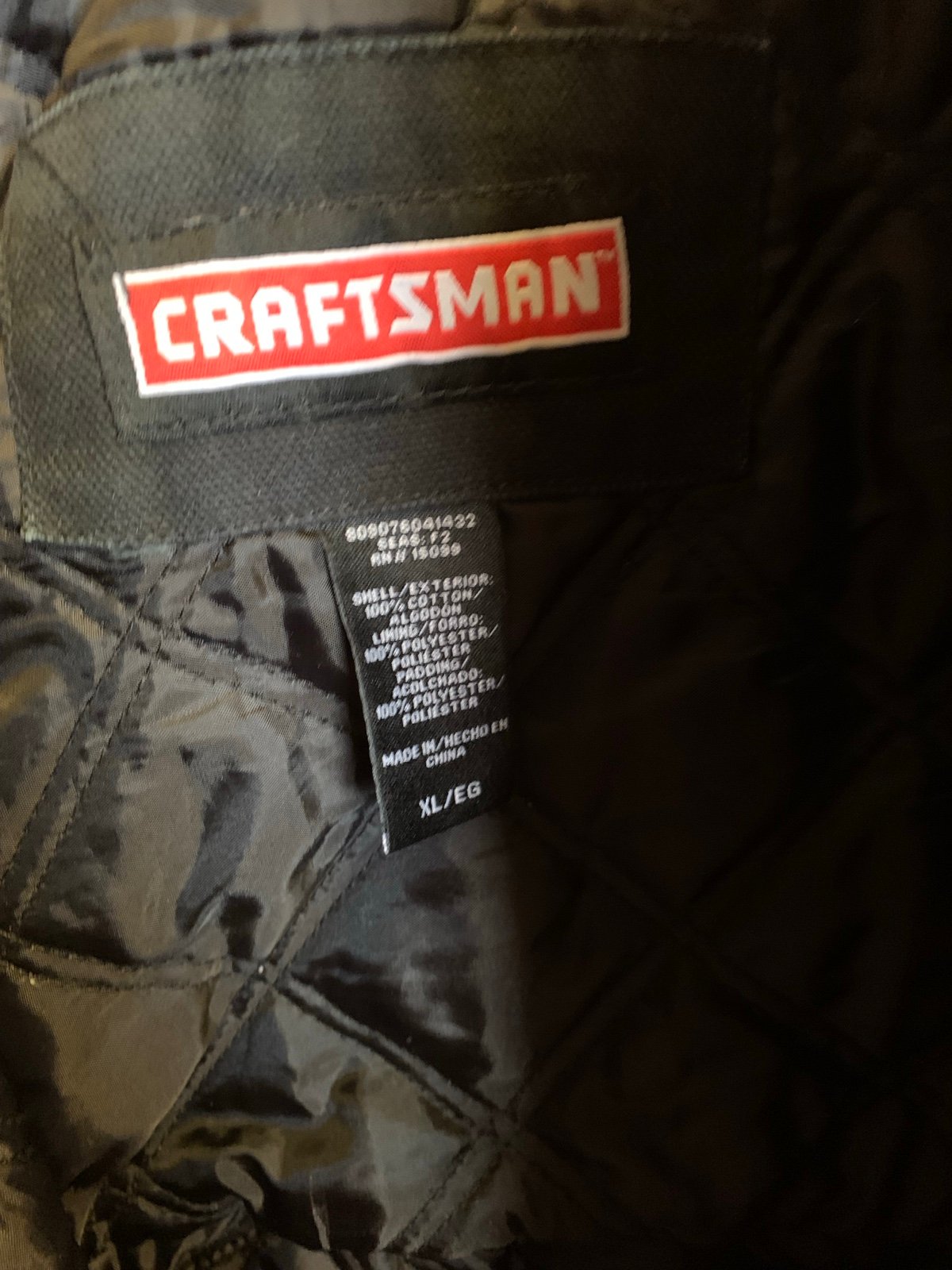Craftsman men’s coveralls insulated