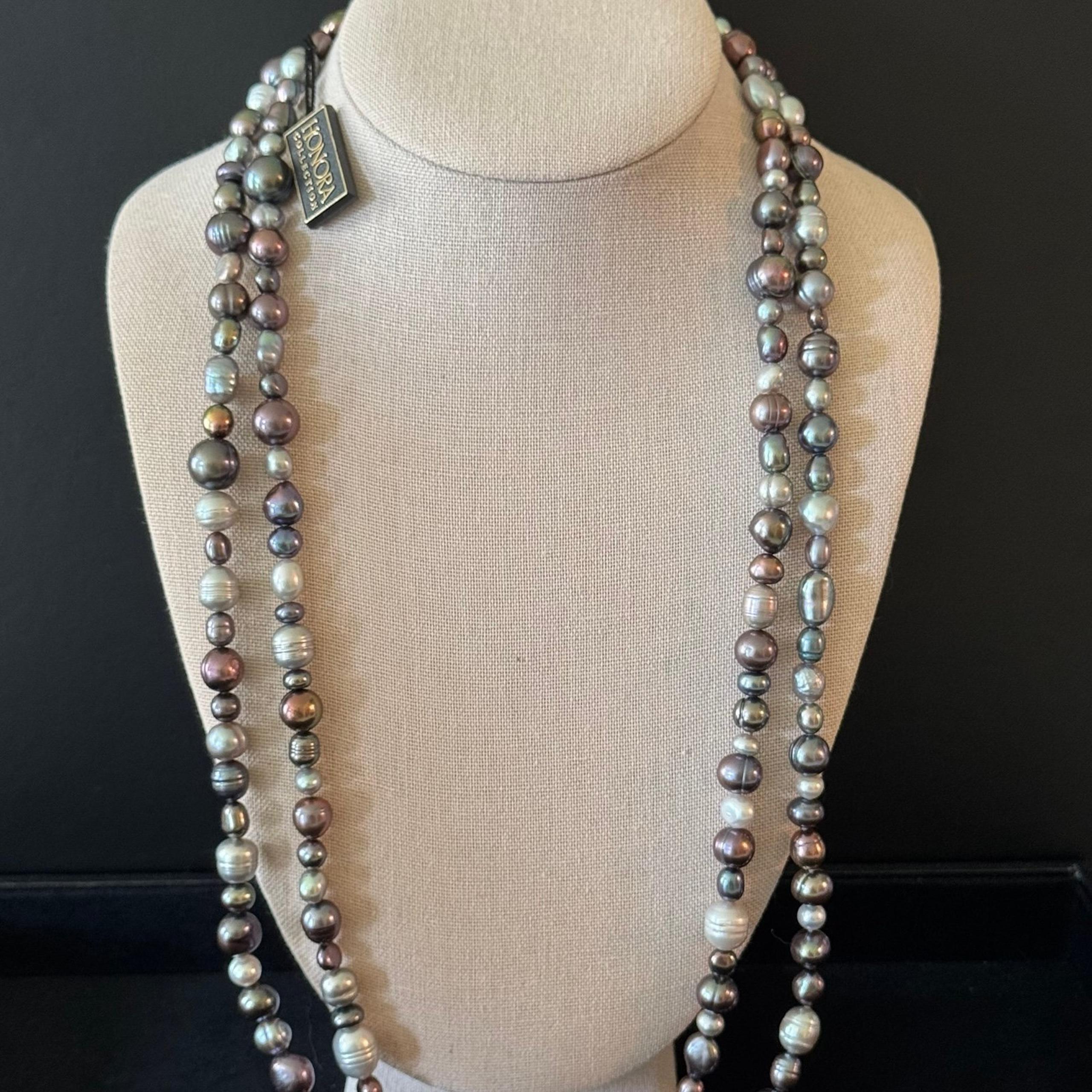 Stunning Pearl Necklace 29" #459 - Honora