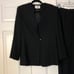 Kasper asl womens black two piece set