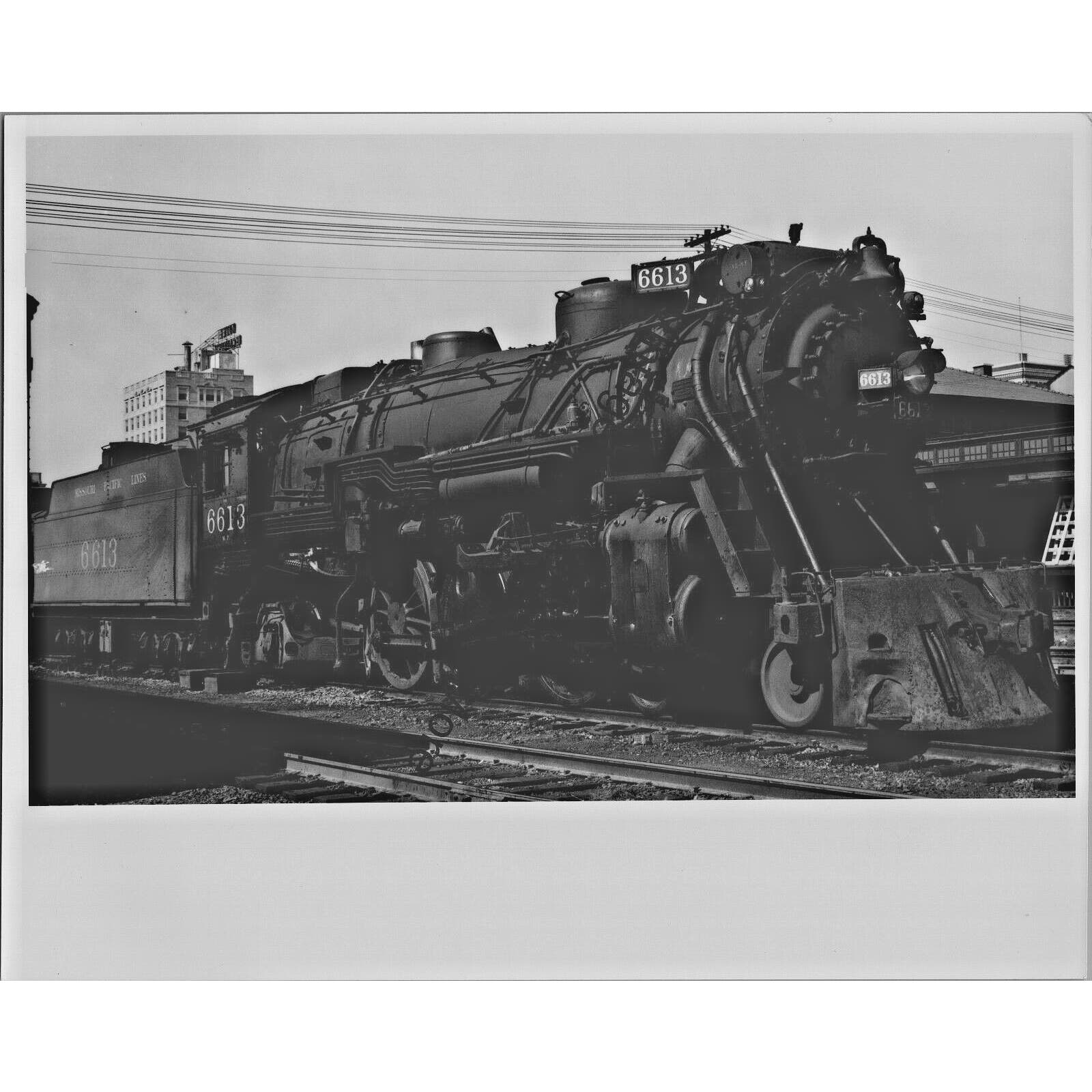 VTG 1948 Missouri Pacific Lines 6613 Steam Locomotive Texarkana, TX. T1-19