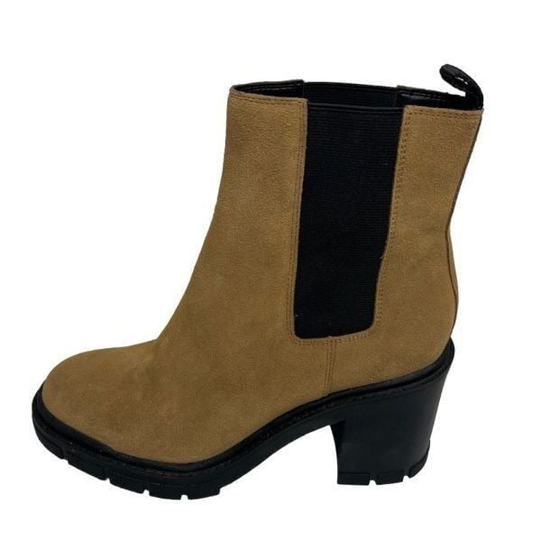 Marc Fisher Vanlisa Tan Suede Leather Boots Size 8.5M