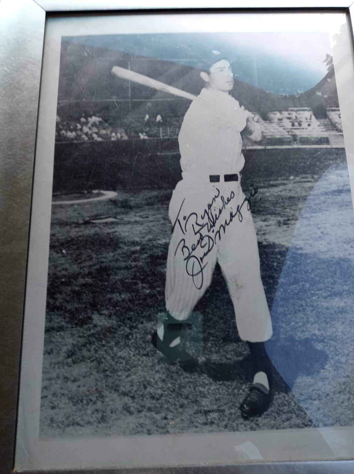 Joe Dimaggio Autographed picture