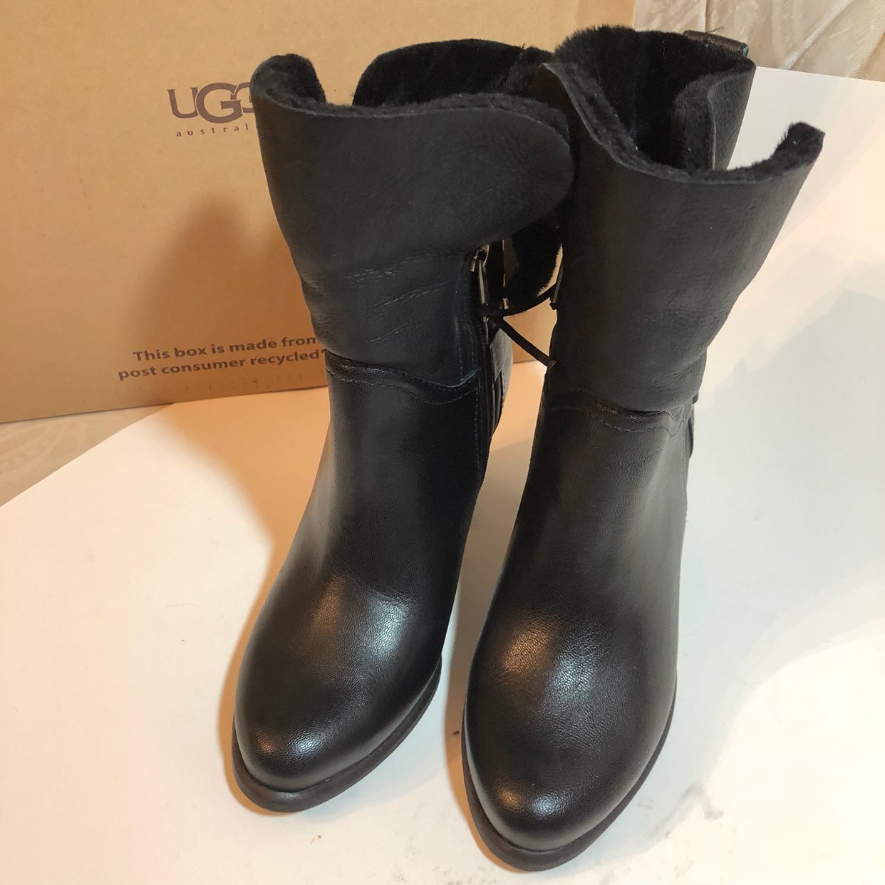 Ugg Leather Ankle Boots