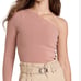 Victoria Beckham VB Body One-Shoulder Fitted Top