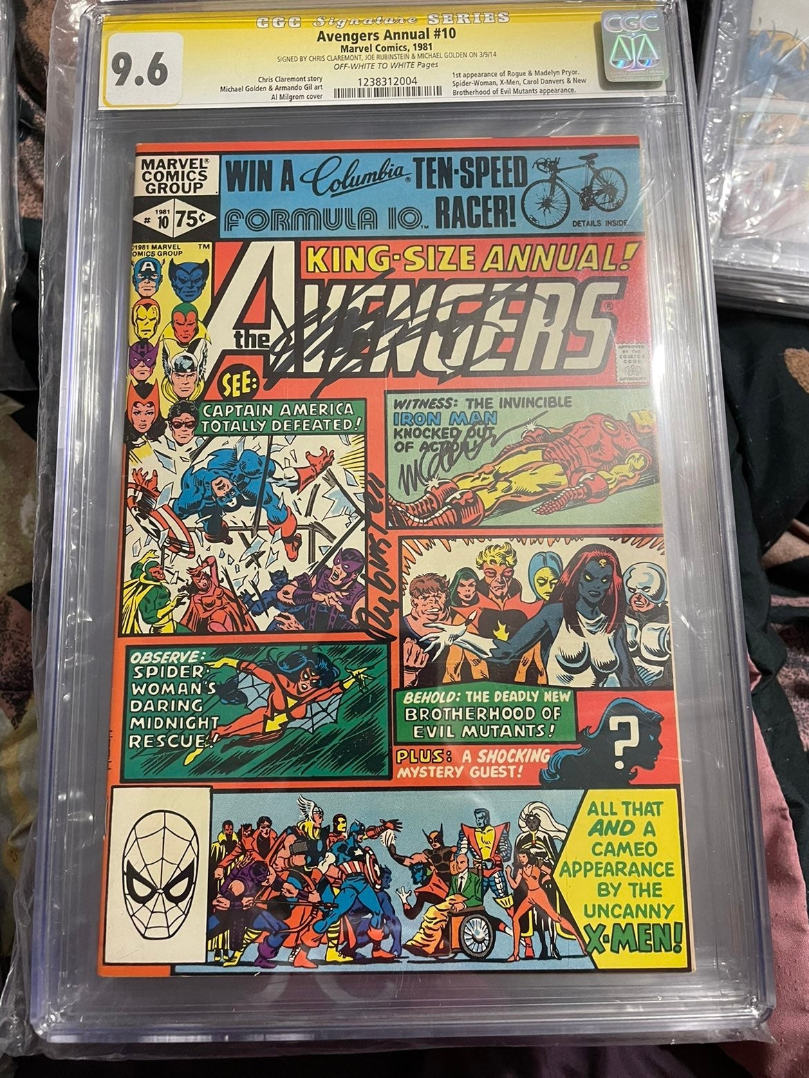 Avengers Annual 10 CGC 9.6 1st Rogue 3x