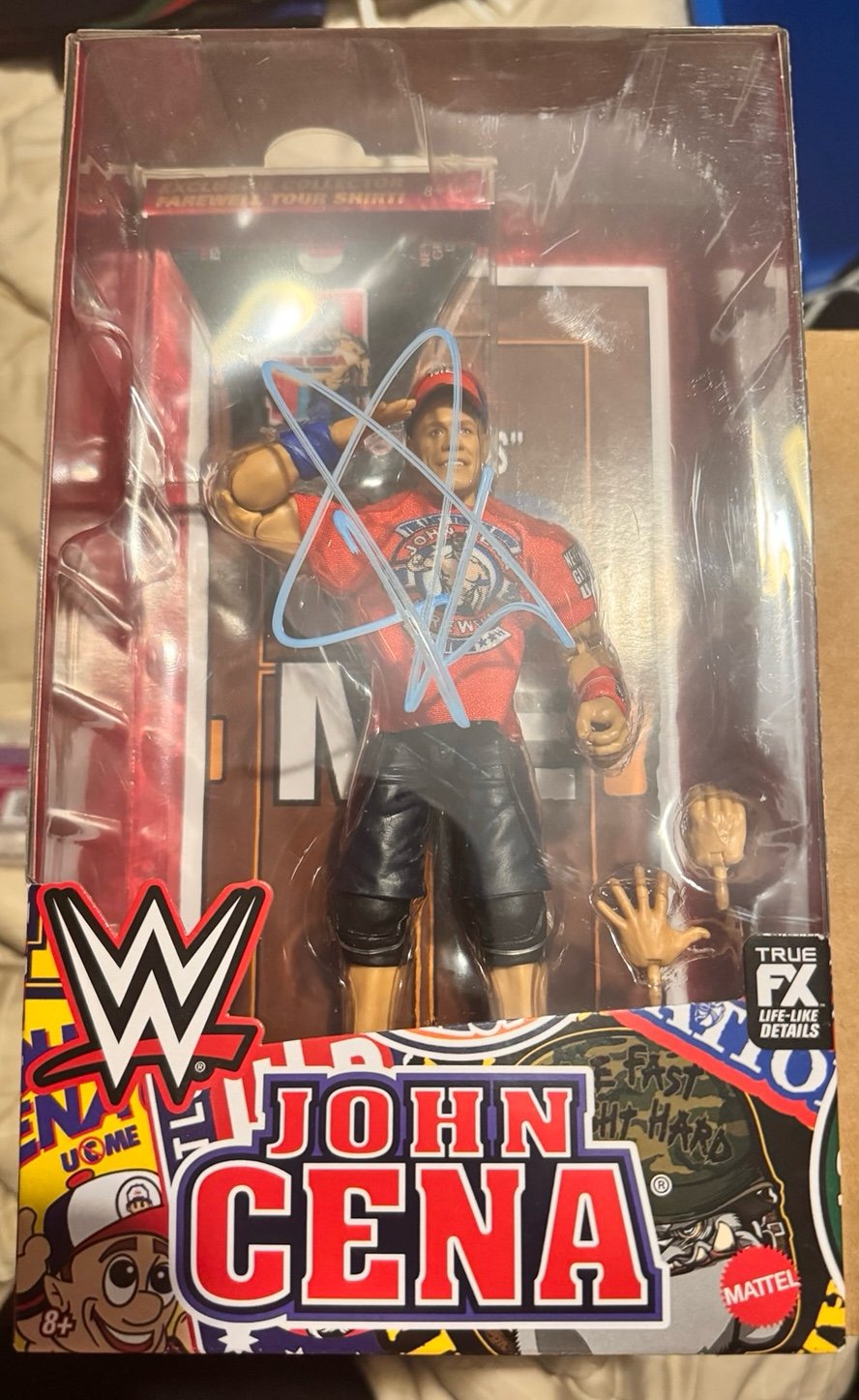 WWE John Cena Elite Signed Las Vegas edition