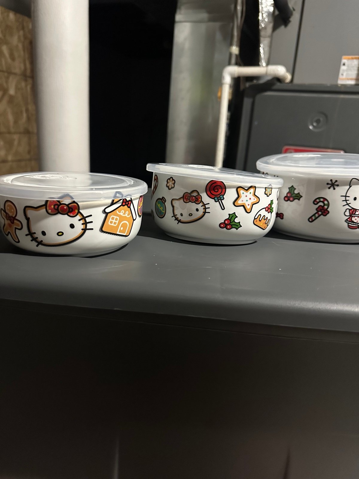 Hello kitty bowls and purse