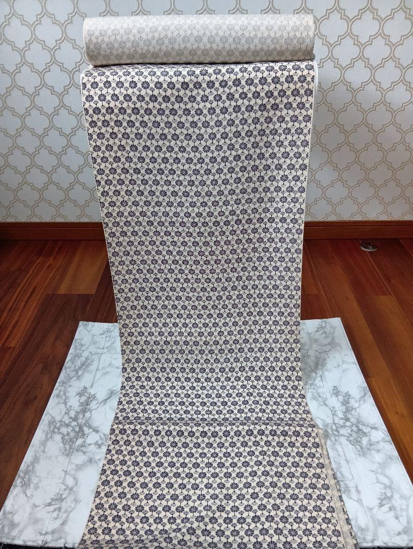 Unused Item | Small Chrysanthemum Pattern | Komon | Silk | Unstitched | Fabric | 108cm