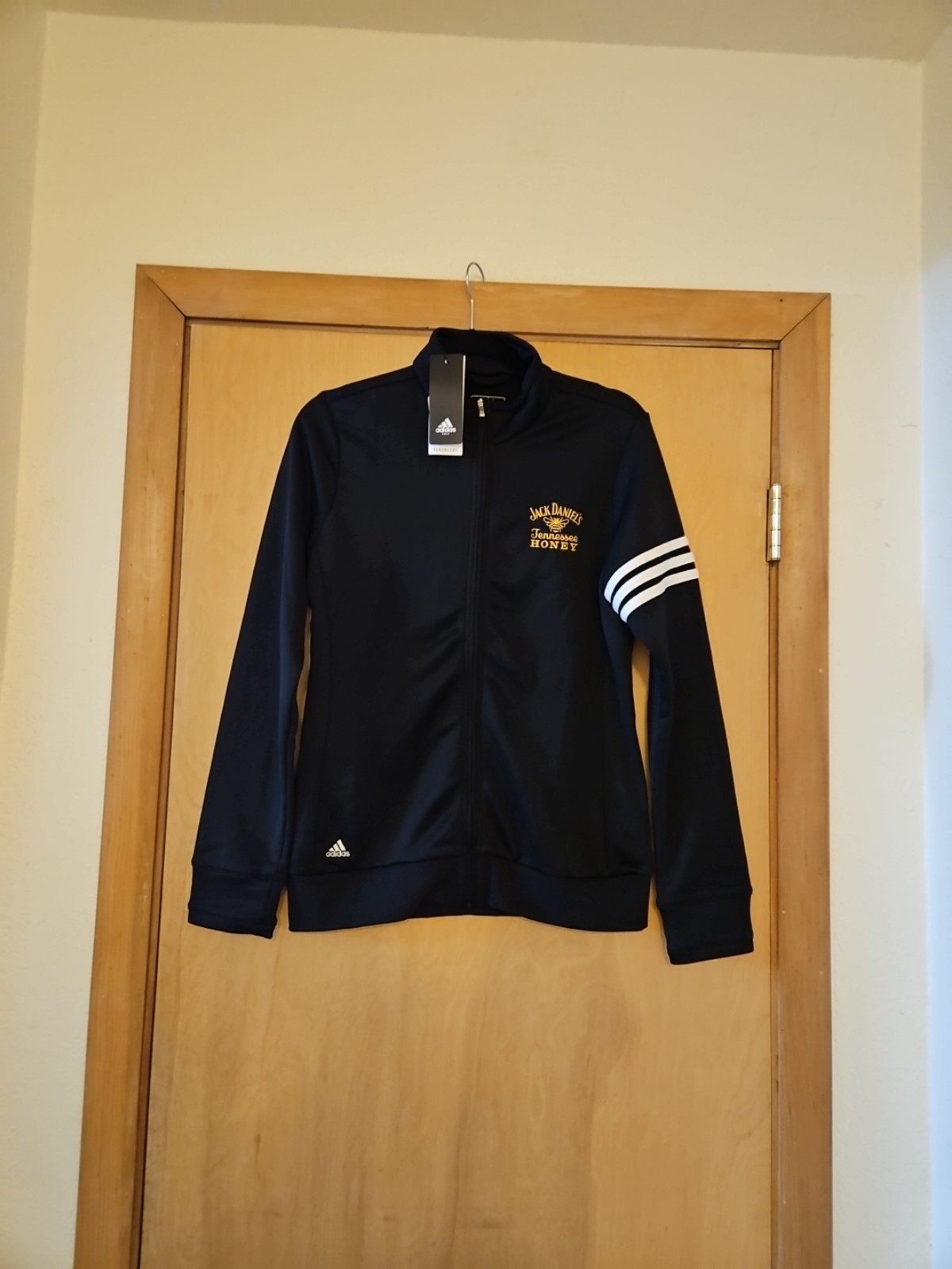 Adidas Jack Daniels Tennessee Honey Aeroready Golf Full Zip Jacket Womens Size M