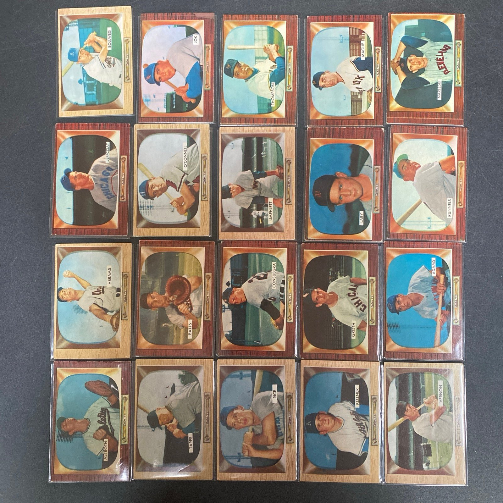 1955 Bowman Lot of 20 Cards