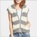 Free People Sleevless Knit Sweater Zipper Top Large