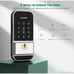 Keyless Entry Door Lock with Lever - UYF Electronic Keypad Deadbolt Lock with Ha