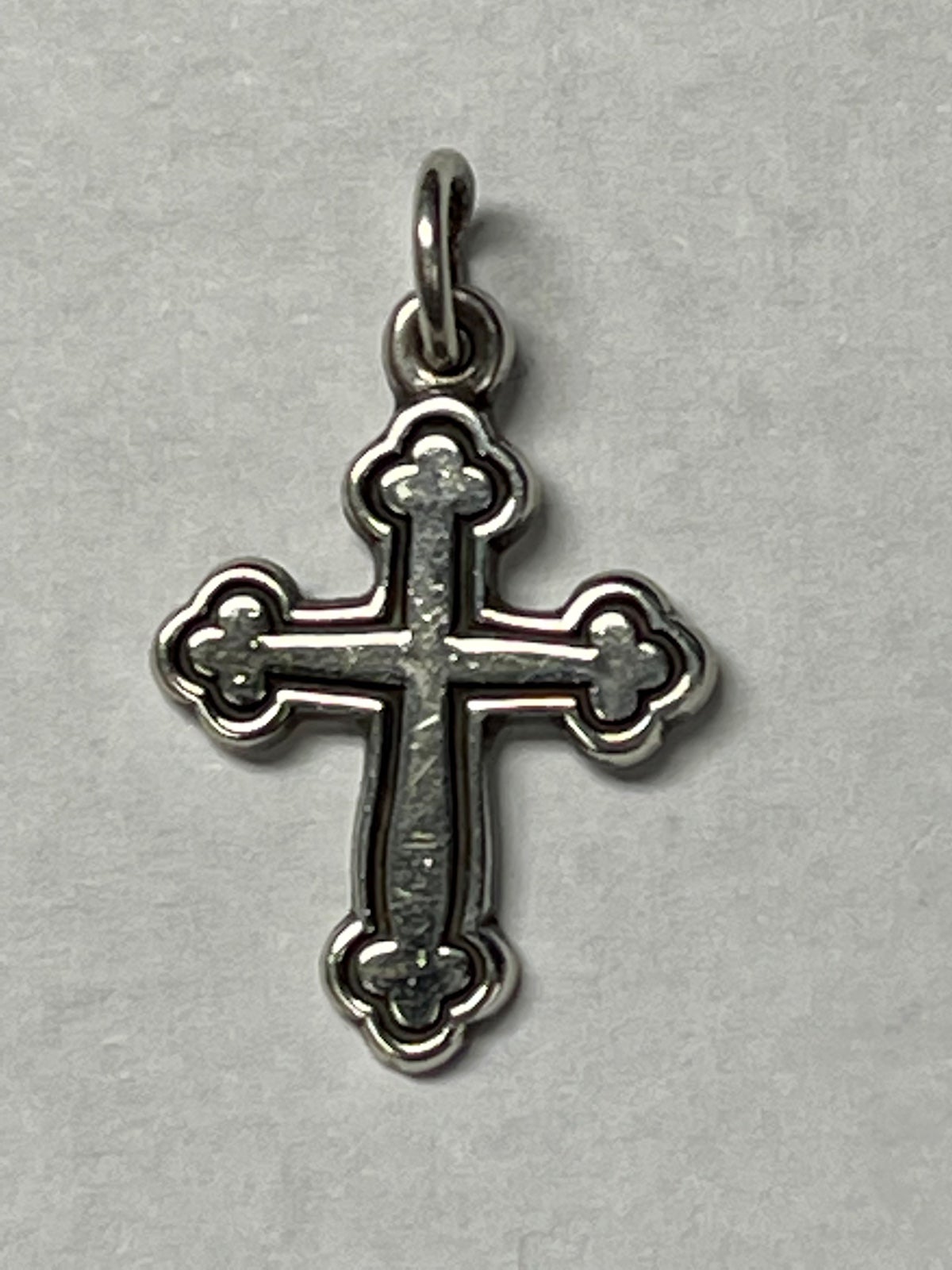James Avery Chased Botonnee Cross Charm Pendant Retired