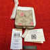 Coach zip card case in signature canvas with floral print CR971