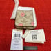 Coach zip card case in signature canvas with floral print CR971