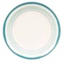 12 Piece Dinner Set, Aqua White Swirl Print Dishwasher Safe Melamine Set