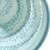 12 Piece Dinner Set, Aqua White Swirl Print Dishwasher Safe Melamine Set