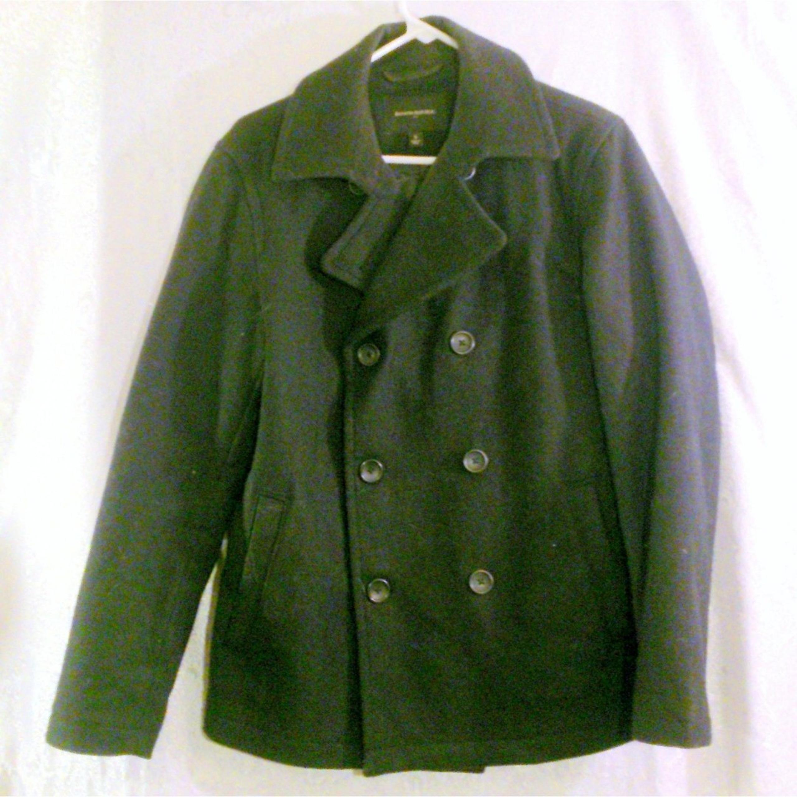 Banana Republic Men's Wool Blend Pea Coat Size Small