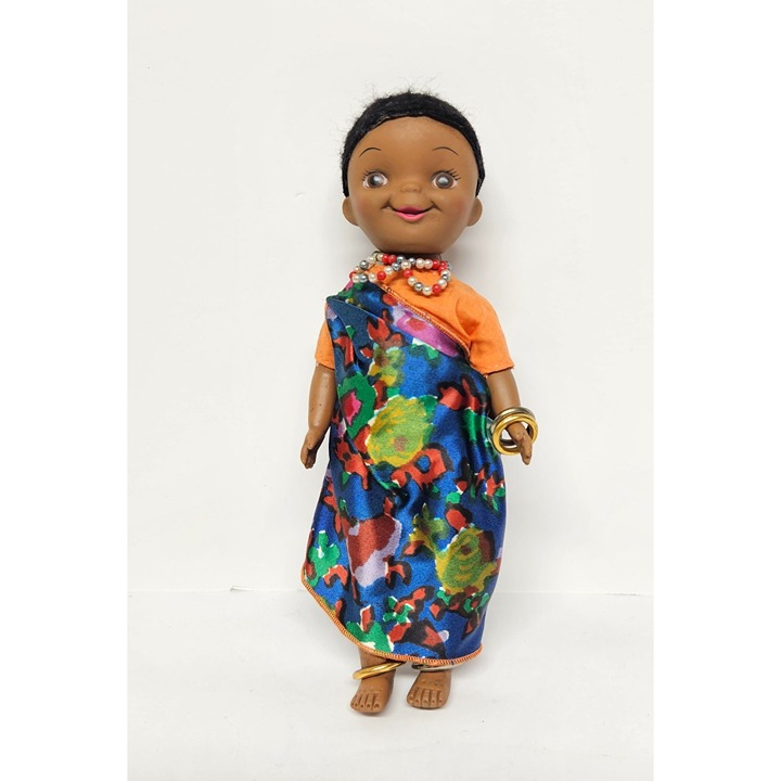 Vtg 1965 Rare Walt Disney Its a Small World 8 Inch Africa Pressman Doll