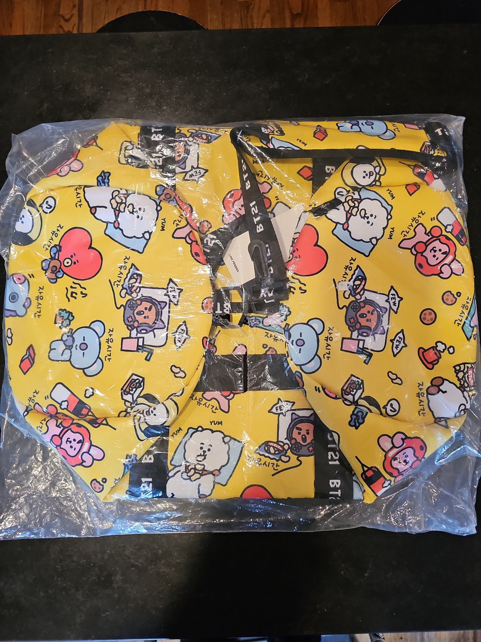 NEW BT21 Free Time Collection Line Friends Travel/Duffle Bag