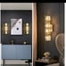 Modern Crystal Wall Sconce Gold LED Wall Entryway Lighting