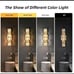 Modern Crystal Wall Sconce Gold LED Wall Entryway Lighting